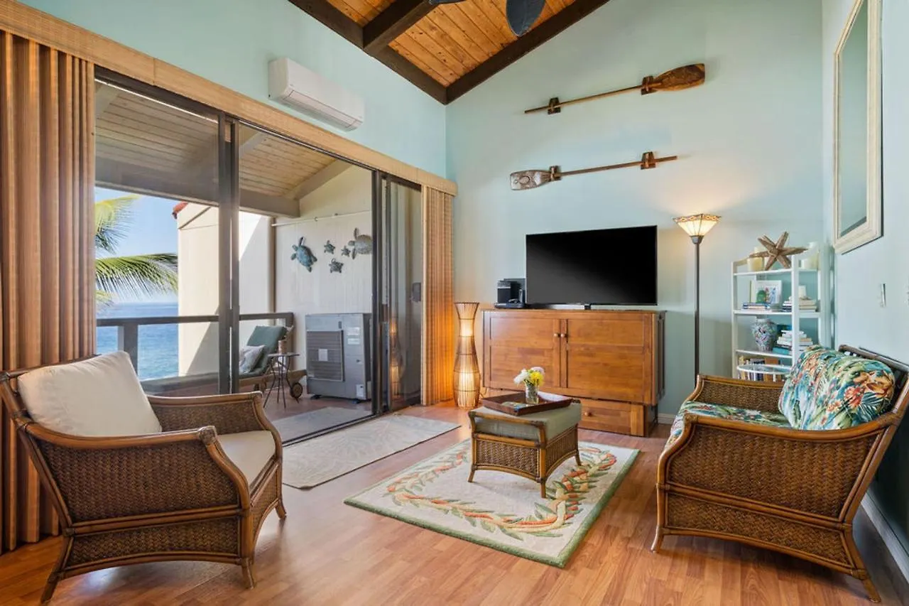 Semesterbostad Kona Surf & Racquet 1-305 By Casago Kona - Luxury Oceanfront & Fun Villa Kailua-Kona USA